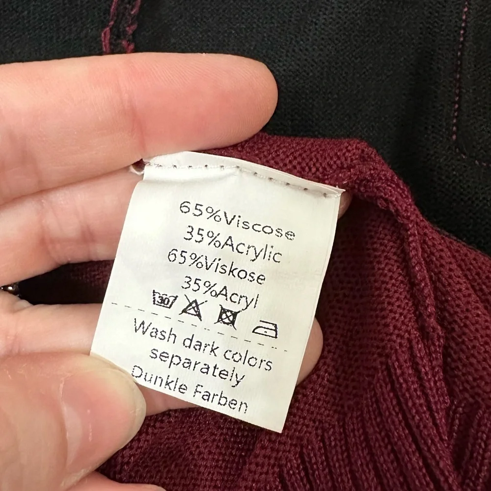 Grace Karin Color Block & Striped Sweater Cardigan Sz. 2XL - Picture 11 of 12